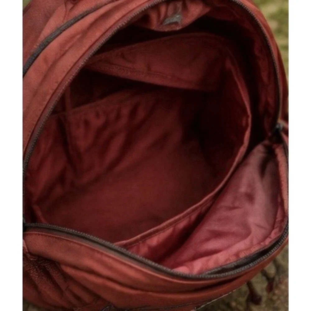 Eddie Bauer Adventurer Backpack Burgundy Hiking Travel Laptop School Daypack